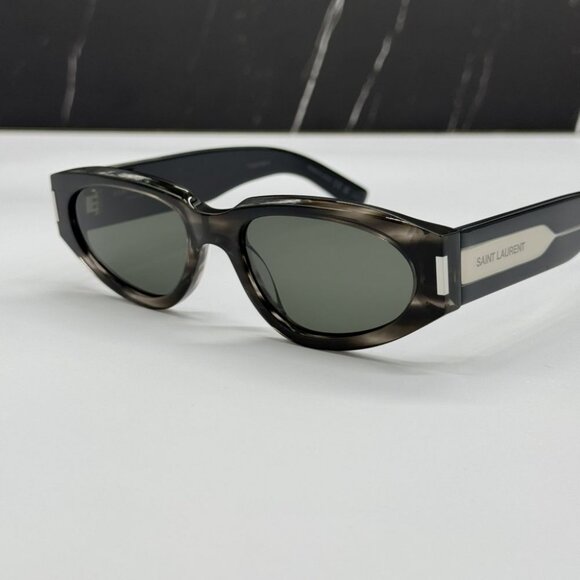 NEW SAINT LAURENT SL618 004 SUNGLASSES UNISEX HAVANA GREY EYEWEAR SL 618 004 main image 7